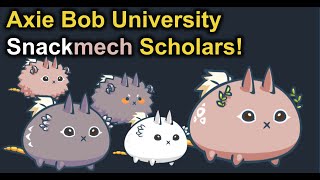 Axie Bob University Snackmech Scholars [upl. by Erdnaed]