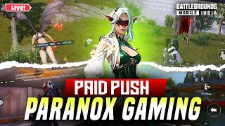 🔴BGMI PAID RUNK PUSH PARANOXGAMING rushgameplay pubg bgmi shortslive bgmilive livegaming [upl. by Sakmar]