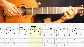 Oleo de Mujer con Sombrero  Introduccion TutorialTabs Guitarra Parte 1 [upl. by Peggir22]