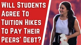 Students want loan debt forgivenessbut do they support increased tuition to pay for it [upl. by Elockcin343]