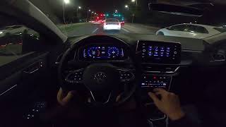 Volkswagen TROC 2022 DRIVING at night AMBIENT light amp digital cockpit [upl. by Aninay]