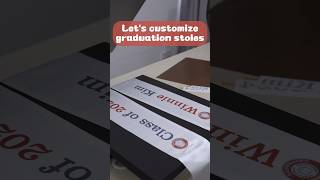 How to make sublimation graduation stoles DIY shorts sublimation custom [upl. by Nuyh]