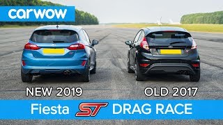 New Ford Fiesta ST 15 vs old 16 ST DRAG RACE amp ROLLING RACE  carwow [upl. by Liva]