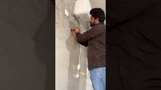 Instant geyser installation in kitchen plumbing kitchen youtubeshorts viralvideo [upl. by Enirroc]