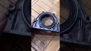 Replacing Engine Rear Main Crankshaft Seal [upl. by Wonacott]