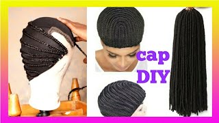 How To Make A conrowBraided Wig cap Chrochet Wig Cap [upl. by Nojid502]