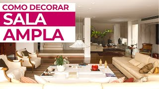 🛋Como decorar sala GRANDE  SIMPLICHIQUE [upl. by Haik755]