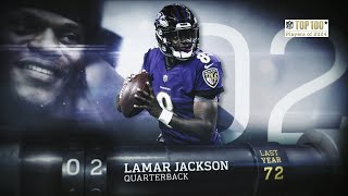 2 Lamar Jackson QB Ravens NFL Top 100 Players Of 2024 [upl. by Leirbag]