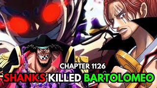 Shanks Killed Bartolomeo One Piece Chapter 1126 [upl. by Maddi]