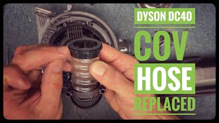 Vacuum repair man shows how to replace a Dyson DC40UP19 COV hose [upl. by Eima403]