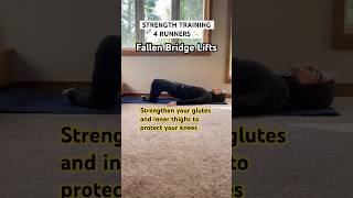 BEST EXERCISES for RUNNERs Fallen Bridge Lifts  strengthen your glutes and inner thighs runner [upl. by Akimad]