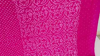 Pink Bandhani Mulberry Silk Saree CK259 sareeonline mulberrysilk bandhanisaree pinksaree saree [upl. by Adriena]