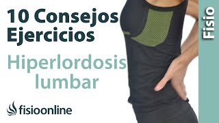 10 consejos y ejercicios para la lordosis lumbar baja [upl. by Samal993]