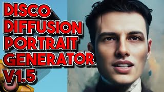 Free AI Face Generation Disco Diffusion 56 with Portrait Generator v15 [upl. by Verger]