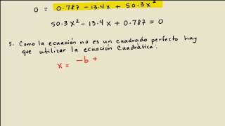 Calcular Concentraciones en Equilibrio Ecuaciones Cuadráticas [upl. by Esialb277]