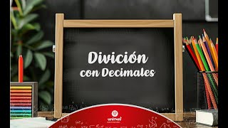 División con decimales [upl. by Wittenburg]