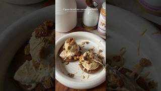 Ice cream openfaced sandwich food dessertrecipies foodshorts icecream cookies dessert recipe [upl. by Ateval]