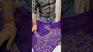 🔥Dispatching Luxury Satin Silk Handwork Saree saree ytshorts shorts [upl. by Aniteb]