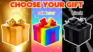 ESCOLHA O SEU PRESENTE GOLD RAINBOW BLACK 🎁🎁 ELIGE TU REGALO 🎁 CHOOSE YOUR GIFT GOLD RAINBOW BLACK 🎁 [upl. by Agnola969]