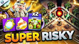 DOUBLE OVERGROWTH Spell  FIREBALL in CWL  Super Witch Planning amp Live Hit Clash of Clans [upl. by Vince199]