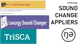 Reviewing 3 Sound Change Appliers for Conlang Phonological Evolution [upl. by Ellednahs]