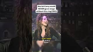 Mariah Carey talks about her lucky ring on Jay Leno 1993 shorts [upl. by Ahsikcin]