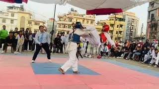 Best Taekwondo Fight 2023  Taekwondo Sparring  Niraj Jeu Thakuri [upl. by Ielak]