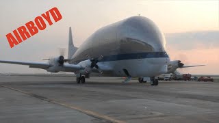 NASA Super Guppy Take Off [upl. by Ahsirahc]