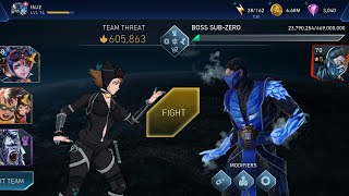 Boss SUBZERO ❄️ Solo Raid Event Fights ☠️ InJustice 2 Mobile Gameplay [upl. by Miru]