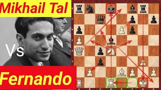 Mikhail Tal vs Francesco  Tal best chess gameTal amazing sacrificetal famous gamesTal chesstal [upl. by Aurelius477]