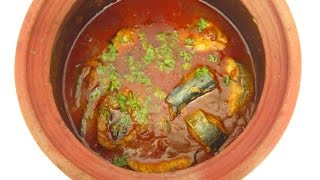 Vanjaram Meen Kulambu In Manpaanai  Coconut Milk Seer Fish Curry [upl. by Bennir]