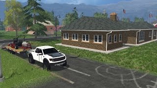 Farming Simulator 15 Lawn Care Ep 37 Mowing and Spraying [upl. by Merow]