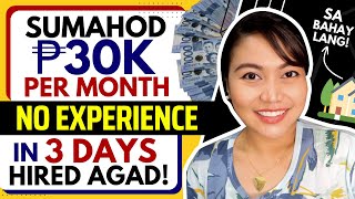 NO EXPERIENCE ₱30000Month ONLINE JOB EASY APPLICATION  For PINOYS Now Hiring [upl. by Jard]