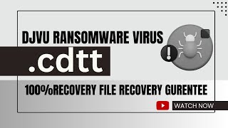 SOLVED  Cdtt cdtt Djvu ransomware virus  removal and decryption [upl. by Madelyn]