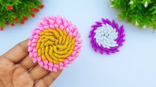 Discover How To Make Gorgeous Glitter Foam Flowers  DIY Christmas Flower  Christmas Decorations [upl. by Dominique]