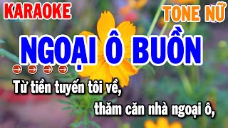 Ngoại Ô Buồn Karaoke Tone Nữ  Gm  Nhạc Sống Rumba Mới  Thanh Hải Organ [upl. by Llewol]