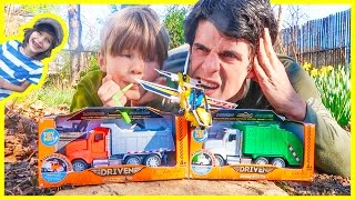 Unboxing Cool New Recycling Truck and Dump Truck [upl. by Olivero513]