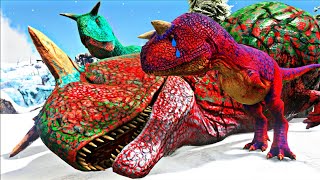 Adotei um Carnotauro Ferido Irmãos em PERIGO Dinossauros Ark Survival Evolved PTBR [upl. by Kciredorb851]