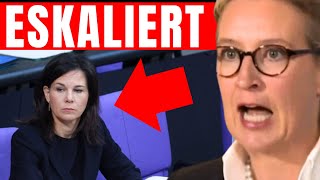 BAERBOCK FÄLLT SCHMINKE AUS GESICHT 💥 ALICE WEIDEL ZERLEGT AMPEL 💥 AFD REDE JAGT GERADE ALLE REKORDE [upl. by Maitund]