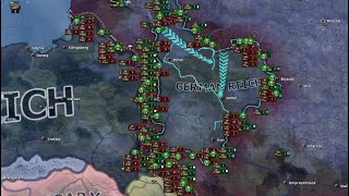 Baiting the AI into Encirclement with Tanks Only  Hearts of Iron 4 [upl. by Randell401]