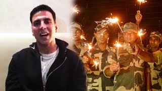 Video Akshay Kumars EMOTIONAL DIWALI Message To INDIAN Army [upl. by Relyhs]