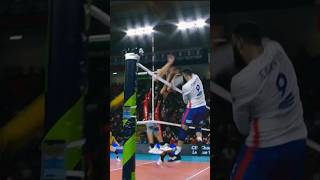 Earvin Ngapeth smooth spike 😳😱volleyball cevvolleyball [upl. by Iemaj]