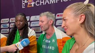 European gold medal for Ireland in the mixed 4x400m relay [upl. by Ahsilrac760]