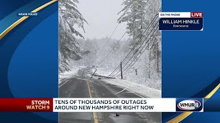 Eversource provides update on power outages in New Hampshire [upl. by Montanez]