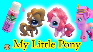 Custom DIY Painting Littlest Pet Shop Into Pinkie Pie Do It Yourself Caft Video [upl. by Northrup16]