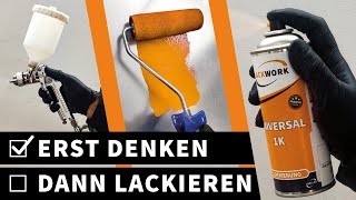 Lackieren richtig planen  Tipps und Tricks  Selber Lackieren  LACKSTORE [upl. by Eerised67]