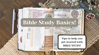 BIBLE STUDY BASICS Tips to help you get started with Bible Study [upl. by Clarise]