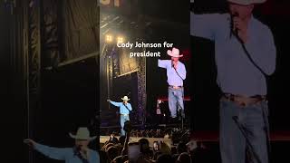 Cody Johnson addresses assassination attempt on Donald Trump codyjohnson shorts country trump [upl. by Dobson]