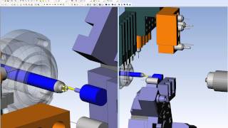 Program your Hanwha multiaxis Swissstyle turning centers with ESPRIT [upl. by Hillery53]