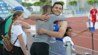 Filip Pravdica CRO 800 cm Long Jump 3rd Place Balkan Championships Craiova 2022 [upl. by Inuat672]